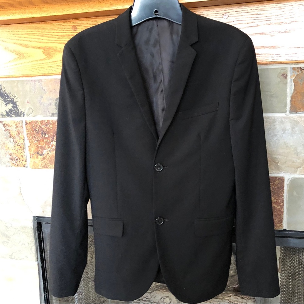 H & M Black Suit Jacket/Blazer, Slim Fit, EUC, 34R
